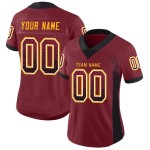 Maillot de football personnalisé en maille noir et or, bordeaux Maillot de football personnalisé en maille noir et or, bordeaux