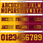 Maillot de football personnalisé en maille authentique à dégradé or-noir et marron Maillot de football personnalisé en maille authentique à dégradé or-noir et marron