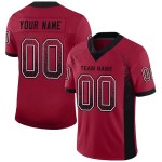 Maillot de football personnalisé Drift Fashion Cardinal noir et blanc en maille Maillot de football personnalisé Drift Fashion Cardinal noir et blanc en maille