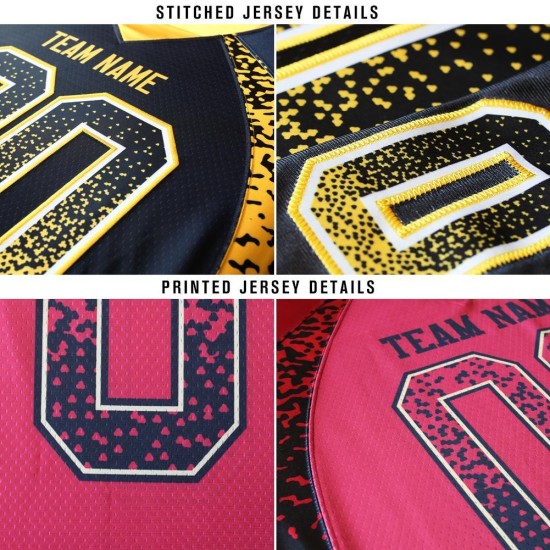 Maillot de football personnalisé en maille rose et blanc Drift Fashion Black Maillot de football personnalisé en maille rose et blanc Drift Fashion Black