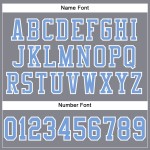 Maillot de football en maille bleu clair et blanc, gris, authentique et personnalisé Maillot de football en maille bleu clair et blanc, gris, authentique et personnalisé