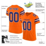 Maillot de football personnalisé en maille orange Royal-White Authentic Maillot de football personnalisé en maille orange Royal-White Authentic