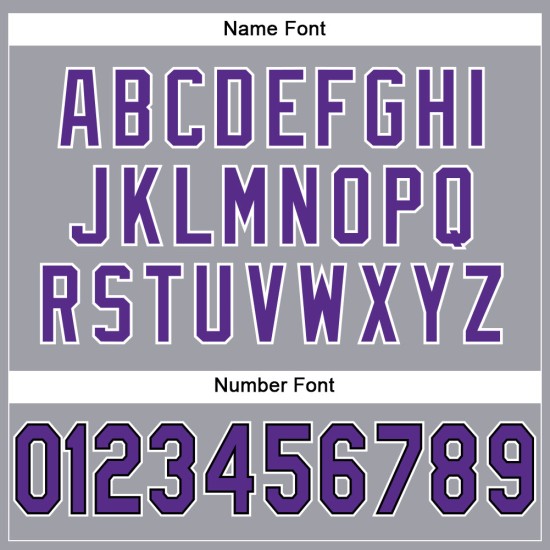 Maillot de football gris authentique personnalisé violet-noir léger Maillot de football gris authentique personnalisé violet-noir léger