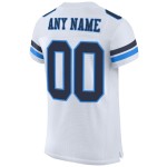 Maillot blanc bleu marine et poudre de football, maille authentique personnalisée Maillot blanc bleu marine et poudre de football, maille authentique personnalisée