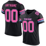 Maillot noir bleu football rose clair maille personnalisée authentique Maillot noir bleu football rose clair maille personnalisée authentique