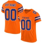 Maillot de football personnalisé en maille orange Royal-White Authentic Maillot de football personnalisé en maille orange Royal-White Authentic